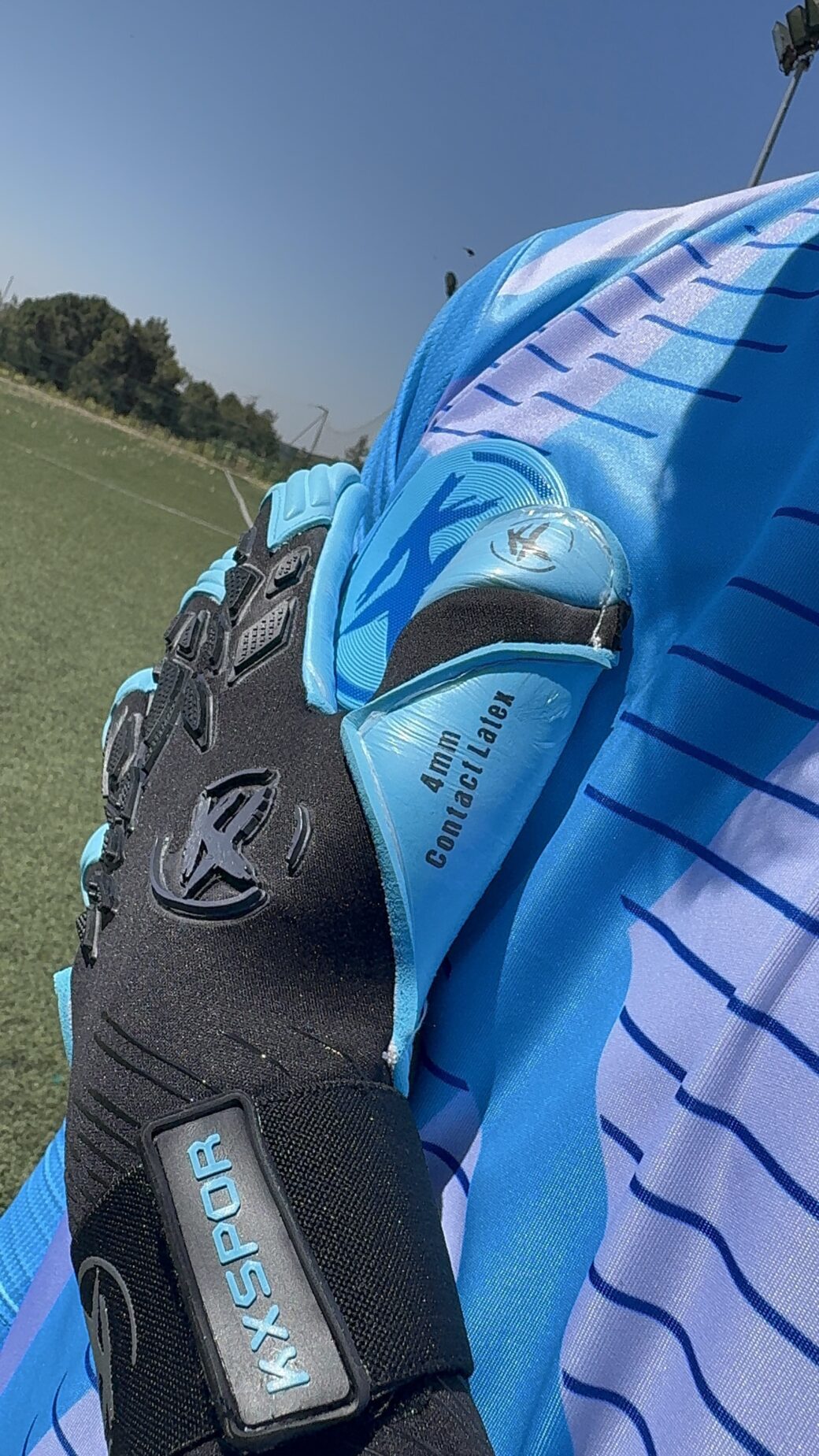 Kx 'Crazy' -Hybrid-Negatif Kesim- Pro Maç Eldiveni 'Aqua