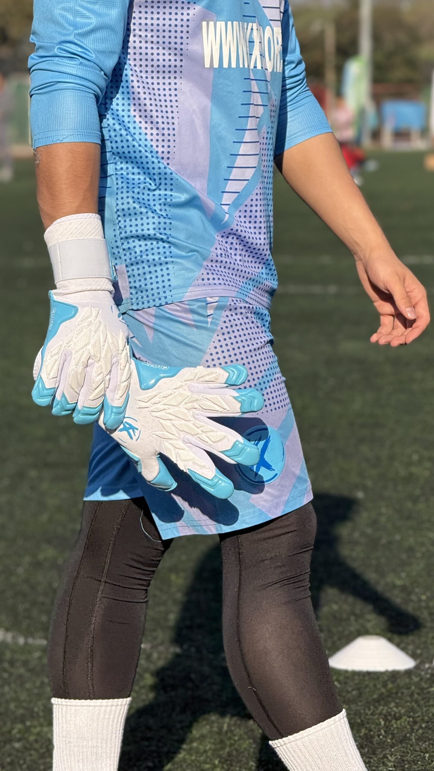 Yeni Kx ‘CRAZY -AQUA’ Profesyonel Kaleci Eldiveni - Image 15