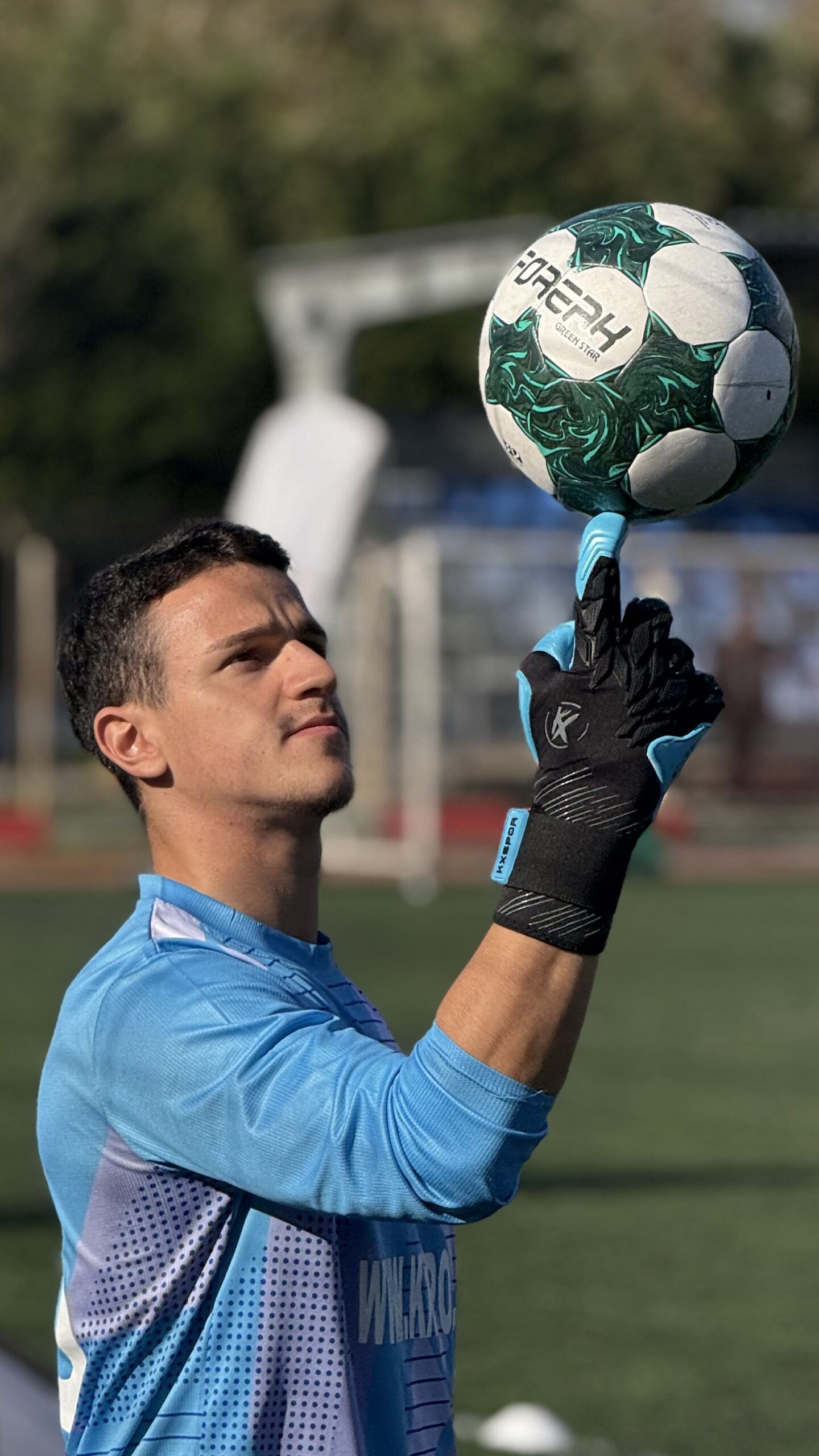 Yeni Kx ‘CRAZY -AQUA’ Profesyonel Kaleci Eldiveni - Image 4